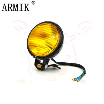 Prednje svjetlo za motocikl MD-FGDD-012, 35W, 12V, univerzalna ugradnja, metal i staklo