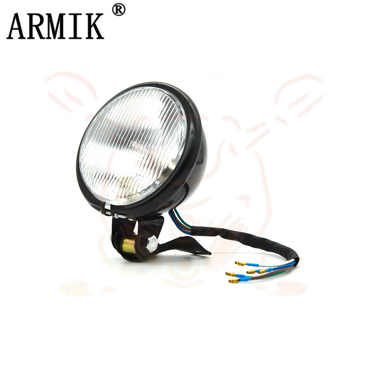 Prednje svjetlo za motocikl MD-FGDD-012, 35W, 12V, univerzalna ugradnja, metal i staklo