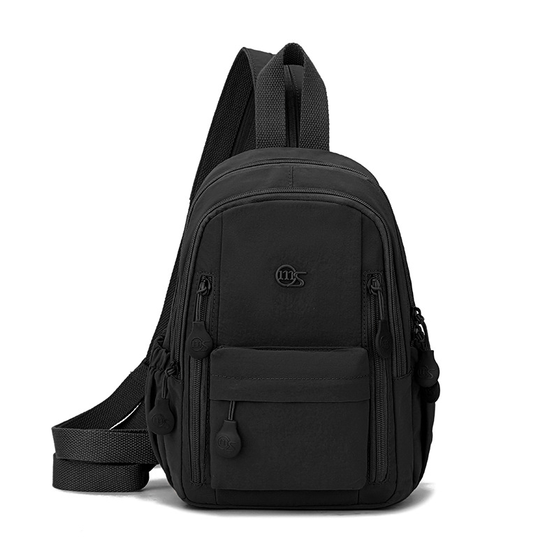 Geantă crossbody pentru călătorii casual, exterior din nailon, căptușeală din bumbac, închidere cu fermoar, impermeabilă