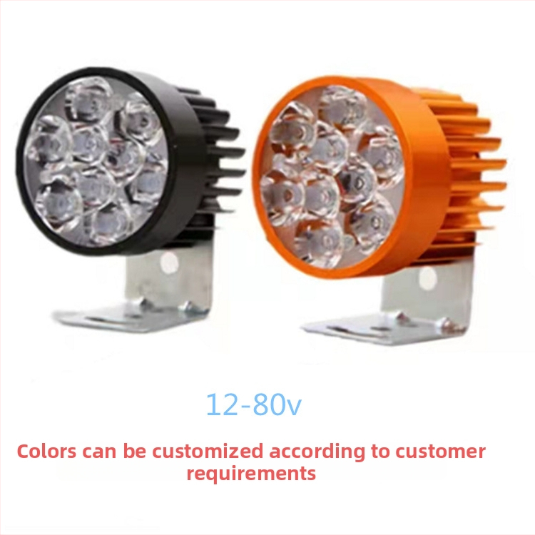 LED reflektor na motorku, hliníkové puzdro, vstup 12-80V, IP65 vodotesný, LED 3030 (2W), svetelný tok 110 lm