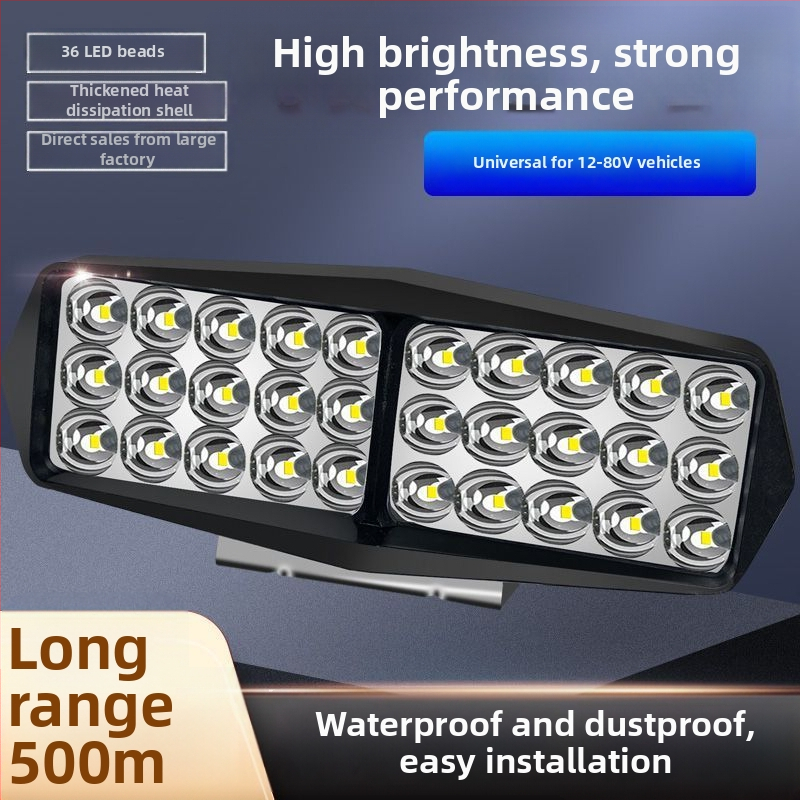 LED reflektor do auta 12-80V, vodotesný, univerzálny pre autá, nákladné vozidlá a motocykle