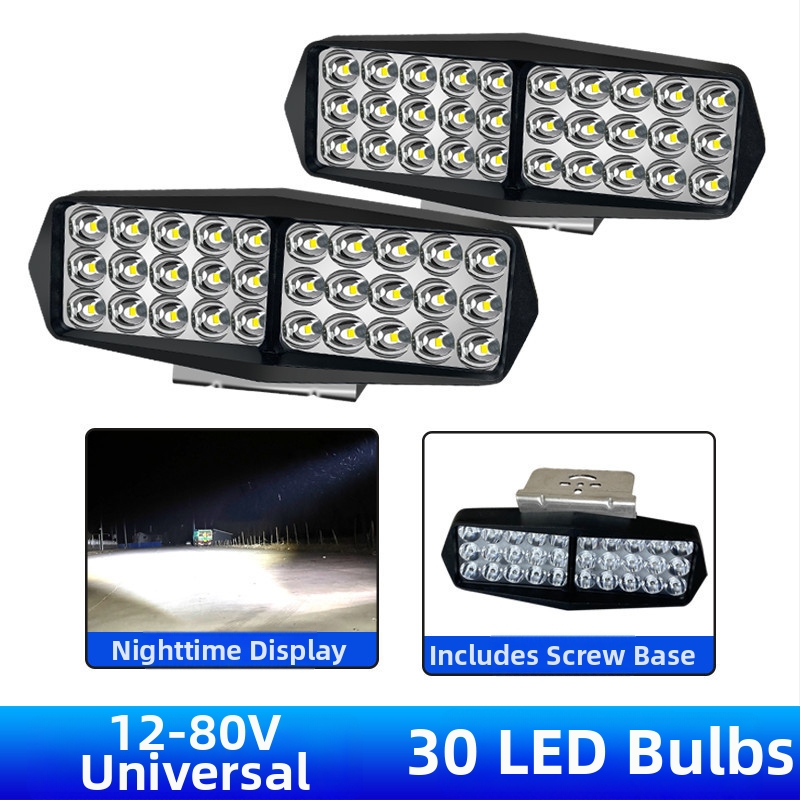 LED reflektor do auta 12-80V, vodotesný, univerzálny pre autá, nákladné vozidlá a motocykle