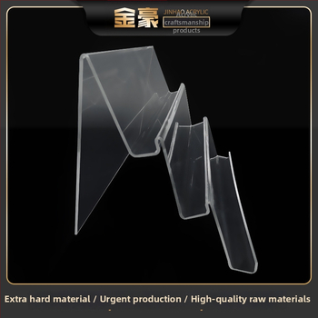 Akrylový trojúrovňový regál na kozmetiku, rebríkový štýl, ohýbanie za tepla