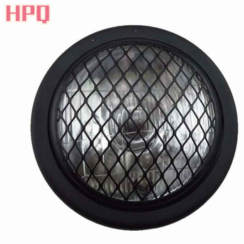 Motociklističko prednje svjetlo, model 2064, 35W, 12V, metalna konstrukcija, kompatibilno s univerzalnim modificijama.