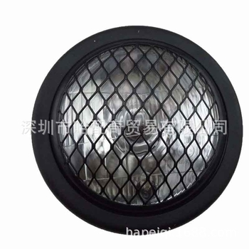 Motociklističko prednje svjetlo, model 2064, 35W, 12V, metalna konstrukcija, kompatibilno s univerzalnim modificijama.