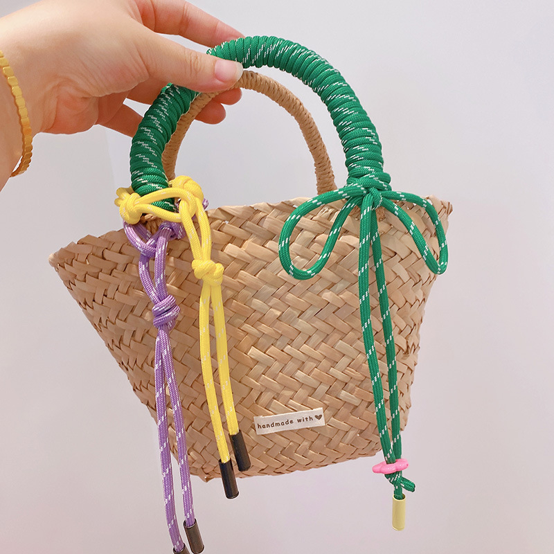 Hamalade — свеж и сладък стил, смесен материал, малка квадратна чанта за лято 2024