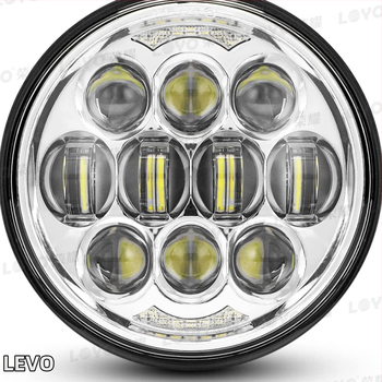 LED prednje svjetlo za Harley motocikl, 5,75 inča, 80W, 3500 lm, 12V