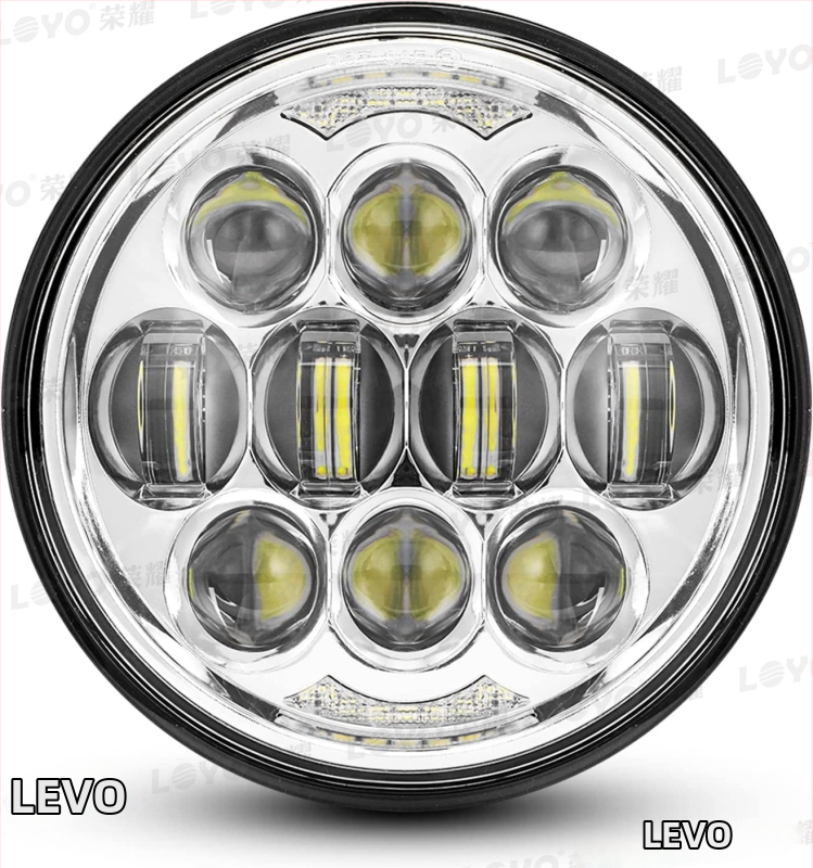 LED prednje svjetlo za Harley motocikl, 5,75 inča, 80W, 3500 lm, 12V
