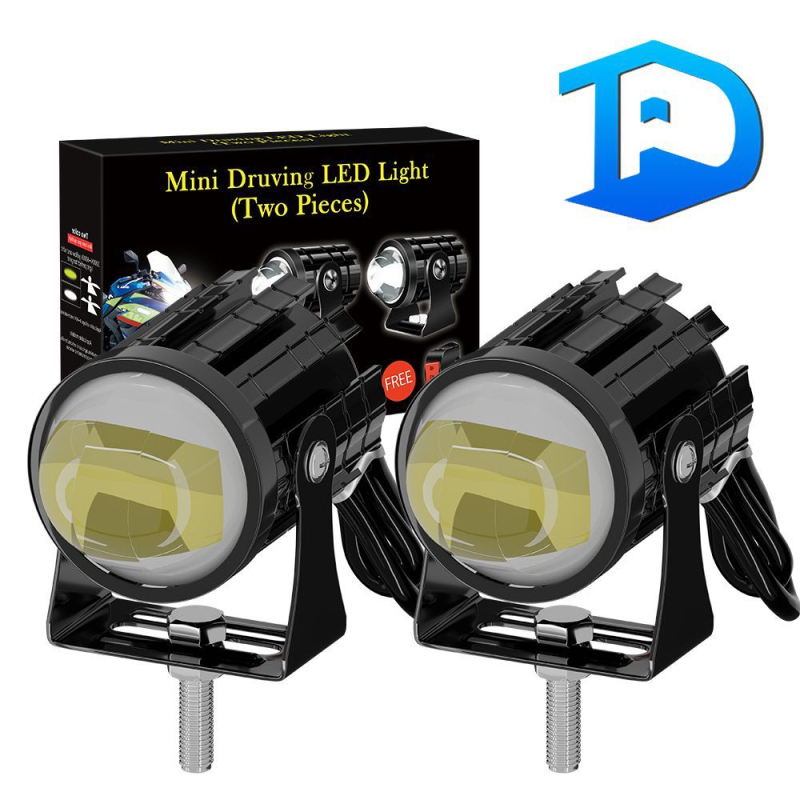 Dvobojni LED reflektor za motocikl, aluminijsko kućište, IP65, DC12-85V, 3500 lm