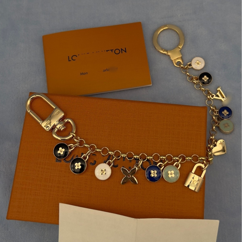 Privjesak za torbicu s uzorkom biljaka i cvijeća, metalni, elektroplatirani, moderan gradski stil, proljeće 2025