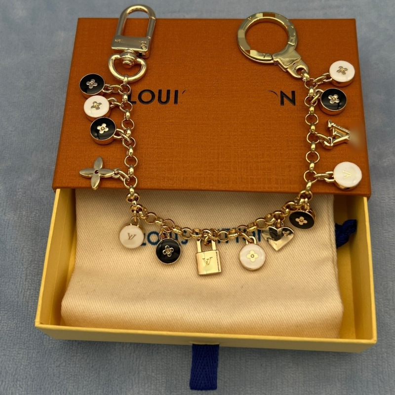 Privjesak za torbicu s uzorkom biljaka i cvijeća, metalni, elektroplatirani, moderan gradski stil, proljeće 2025