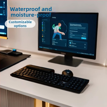 Bezvadu tastatūras un pele komplekts, 2.4G, klusi taustiņi, 104 taustiņi, 1600 DPI, Plug and Play