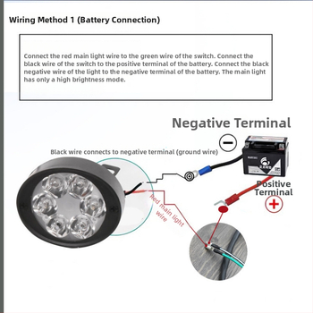 Zrkadlové svetlo pre elektrické vozidlá – hliníkové telo, plastový kryt, 12V vstup, IP1 ochrana, 2-ročná životnosť