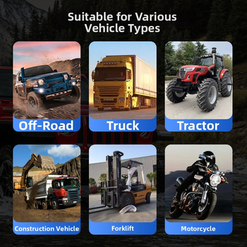 7‑LED kruhový LED reflektor na motocykel, 70W, 12-36V, IP67, 2700 lm, univerzálne použitie