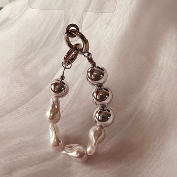 Privesak za telefon s nepravilanim bisernim školjkom, kreativan stil, dodatak za torbu i ključeve za žene