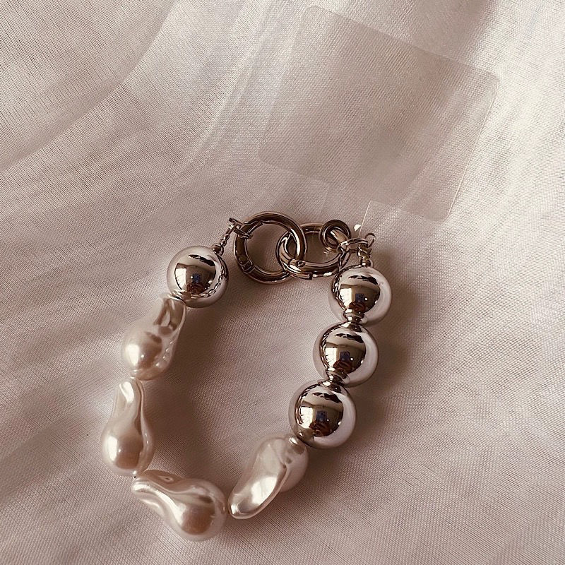 Privesak za telefon s nepravilanim bisernim školjkom, kreativan stil, dodatak za torbu i ključeve za žene