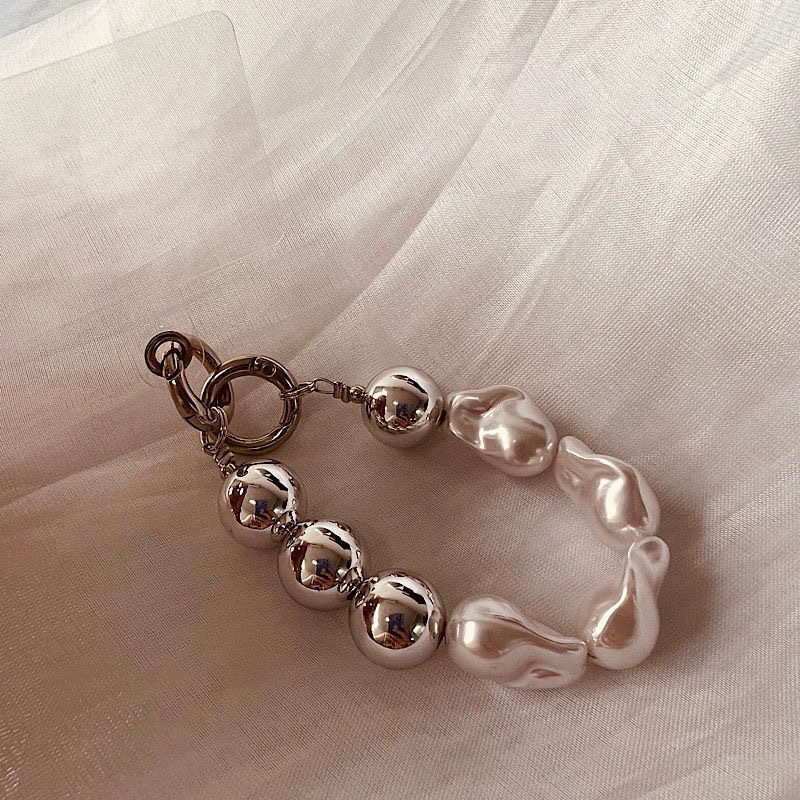 Privesak za telefon s nepravilanim bisernim školjkom, kreativan stil, dodatak za torbu i ključeve za žene