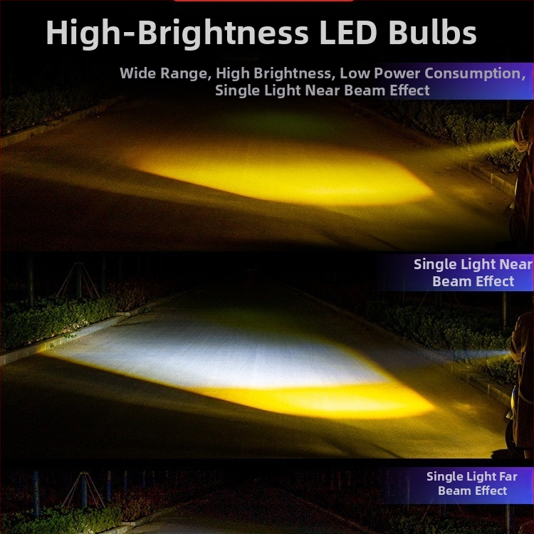 Motocikl LED spot svjetlo – aluminijska legura, 12-85V, 2A, IP67, 6800LM