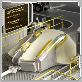 G3 žični fotoelektrični gaming miš, 1200dpi, šestostupanjsko podešavanje rezolucije