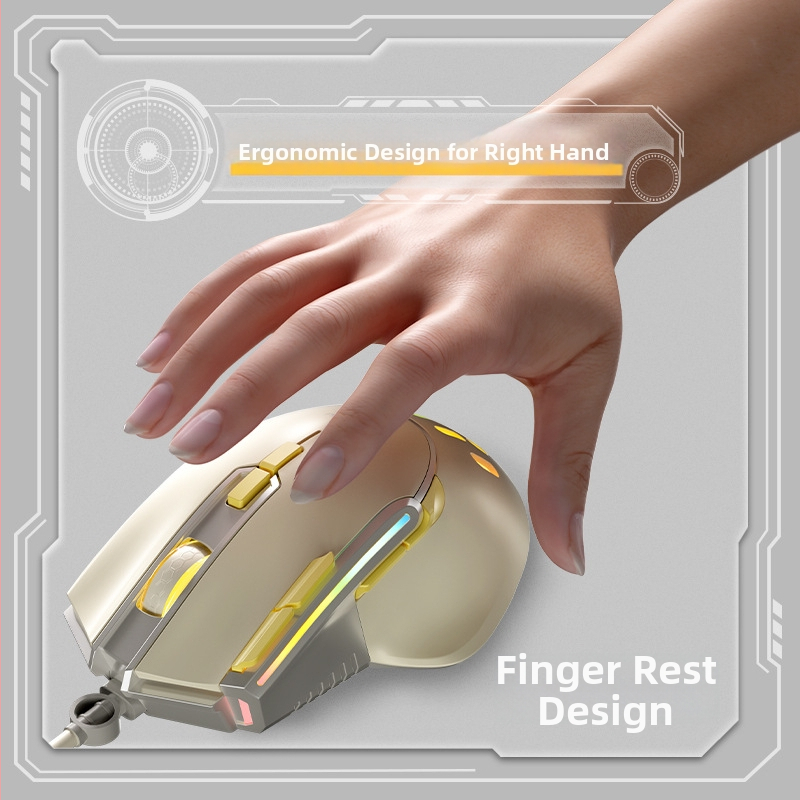 G3 žični fotoelektrični gaming miš, 1200dpi, šestostupanjsko podešavanje rezolucije
