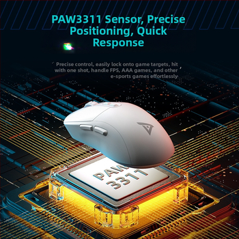 Titanium TSG809 Bezvadu spēļu pele ar Bluetooth dubult režīmu (2.4G + Bluetooth), uzlādējama, DPI 10000, 7 pogas, USB savienojums