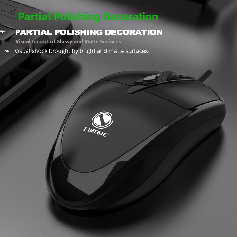 LIMEIDE 301 káblová optická myš, USB rozhranie, 1200 DPI