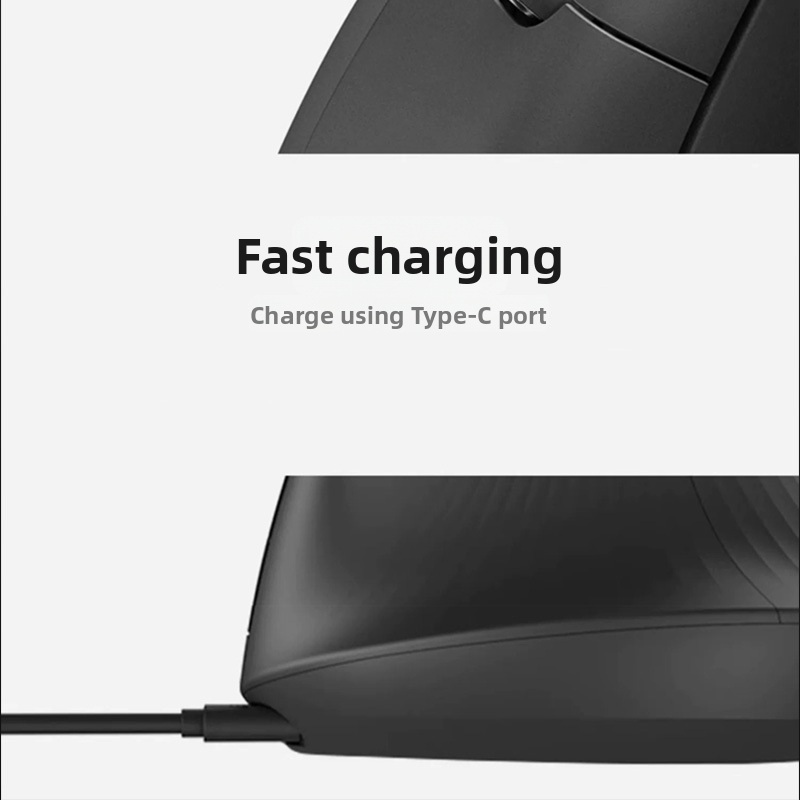 Mouse Bluetooth vertical ergonomic, dual-mode, silențios, 7 butoane, DPI 800–2400, modelul 890, Plug‑and‑Play