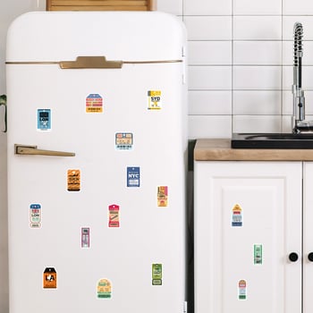 50 jedinečných anglických samolepiek na poháre a telefóny, vodotesné, severský štýl, tlačový proces, neopakovateľné dizajny