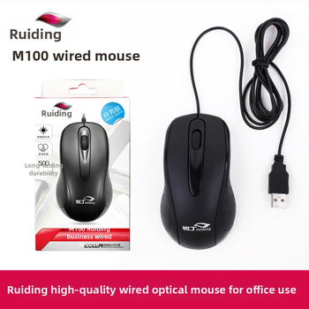 Ruiding M100 optická USB drôtová myš, 1000 DPI, 3 tlačidlá, 1,5 m kábel