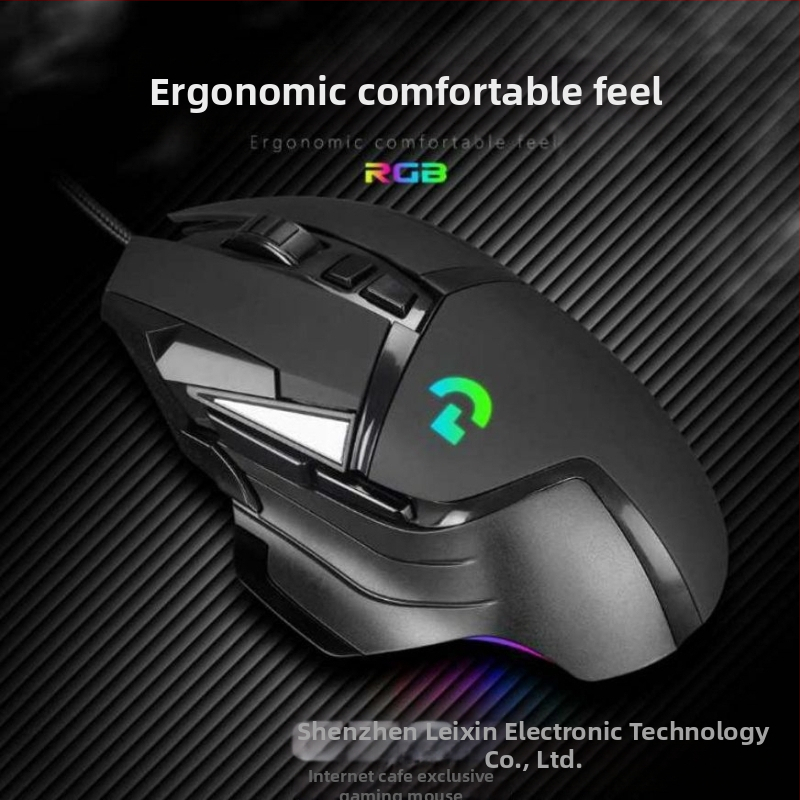 G502 laidinė žaidimų pelė su 5600 DPI lazeriniu jutikliu, 10 programuojamų mygtukų, RGB apšvietimas, makro redaktorius, 4 krypties ratukas