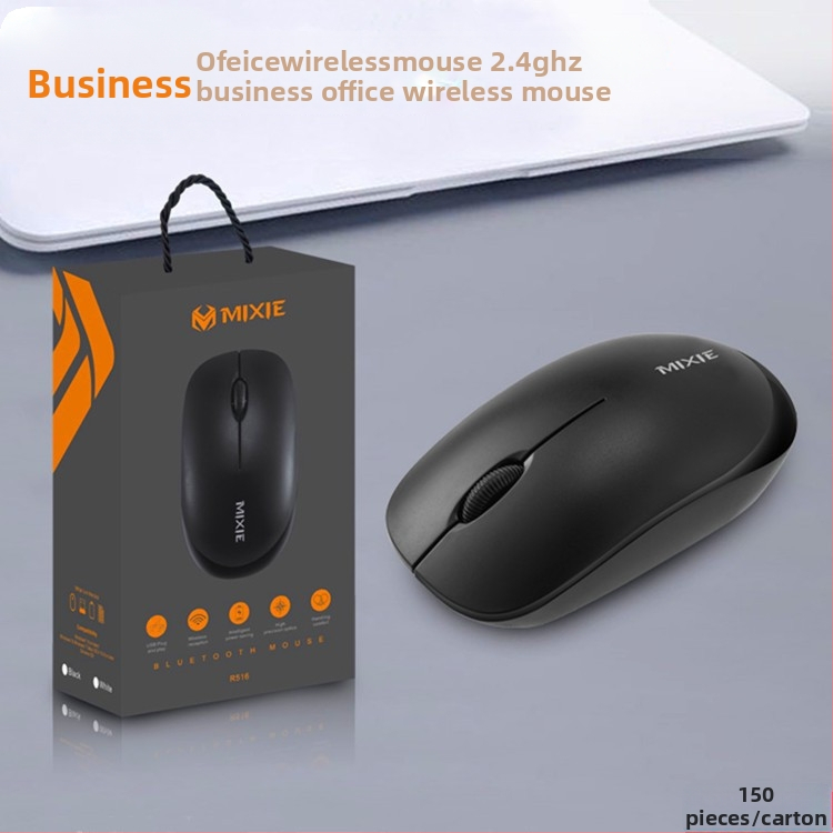 Bezdrôtová myš R516 pre notebook a stolný počítač, USB prijímač, 2,4 GHz, 1000 DPI, 3 tlačidlá, ergonomický dizajn