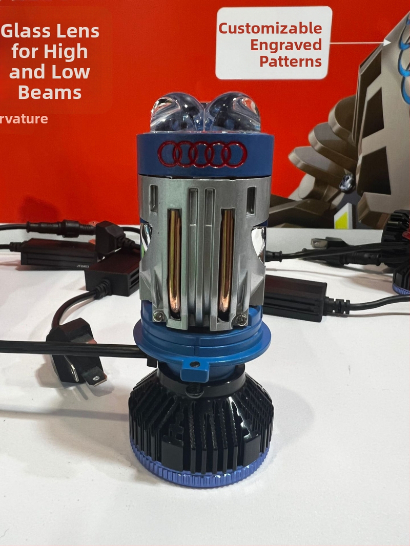 H4 LED esi- ja kaugvalgustiga esilatern auto ja mootorratta jaoks, 70W, 8000LM