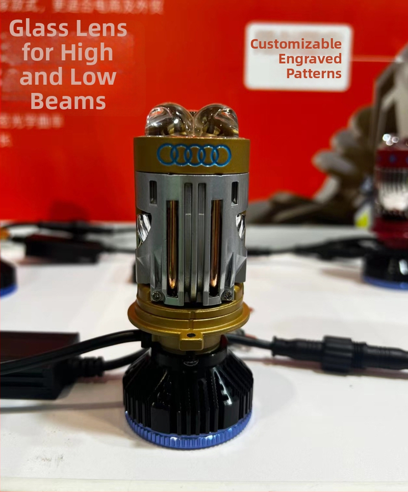 H4 LED esi- ja kaugvalgustiga esilatern auto ja mootorratta jaoks, 70W, 8000LM