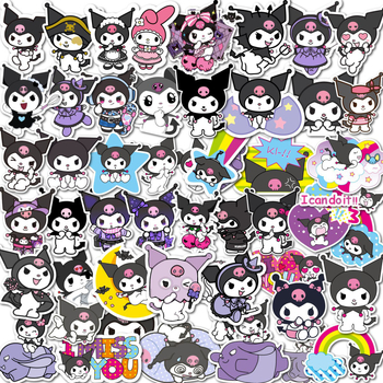 Αυτοκόλλητα Kuromi graffiti – σετ 50 τεμαχίων, DIY διακόσμηση για κινητά, φλιτζάνια και πατίνια