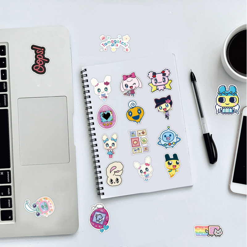 Σετ αυτοκόλλητων Tama-Chan με καρτούν στυλ, 50 τεμάχια, PVC, αυτοκόλλητα DIY διακόσμησης για κινητά τηλέφωνο, μπουκάλια νερού και υπολογιστές