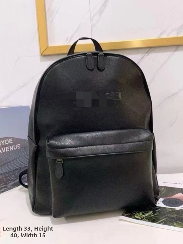 Pánsky kožený batoh pre biznis a cestovanie, pre 14-palcový notebook, objem 20–35L, pruhovaný vzor