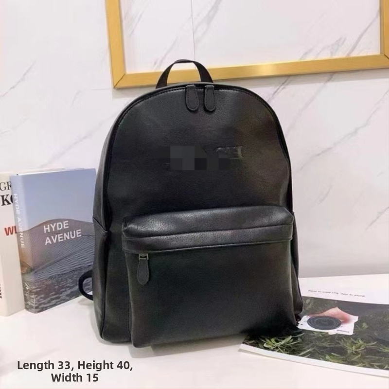 Pánsky kožený batoh pre biznis a cestovanie, pre 14-palcový notebook, objem 20–35L, pruhovaný vzor