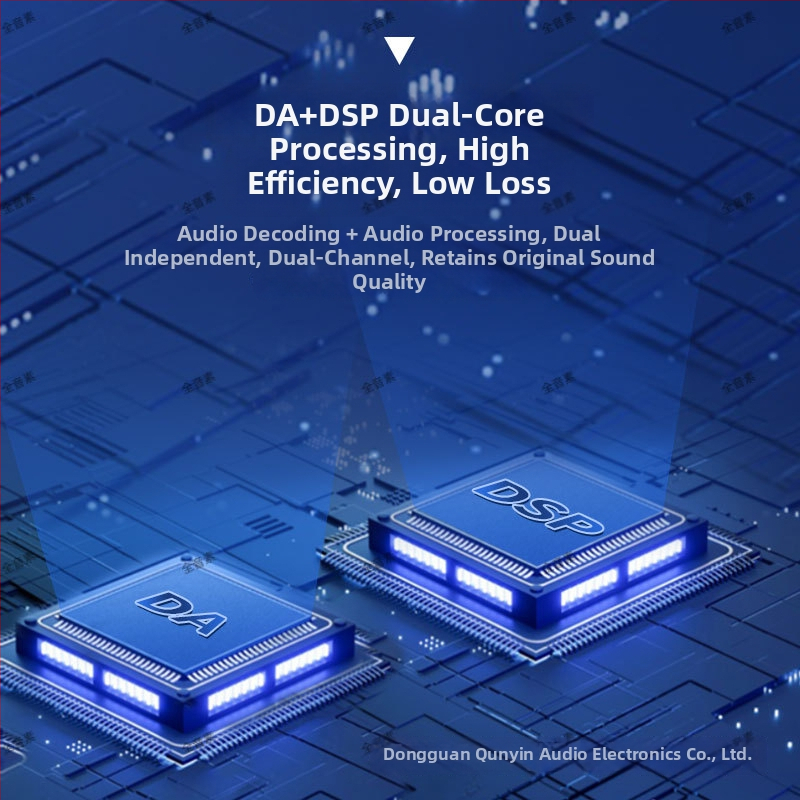 DSP auto helivõimendi koos integreeritud subwooferi ja alumiiniumist korpusega, kaal 2.95, toitepinge 10-16V, SNR > 102 dB