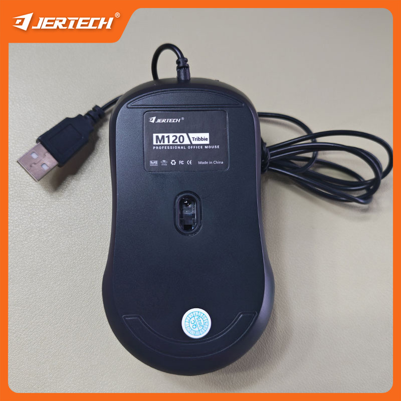 Jertech M120 ενσύρματο οπτικό ποντίκι, 800–1600 DPI, USB, εργονομικό