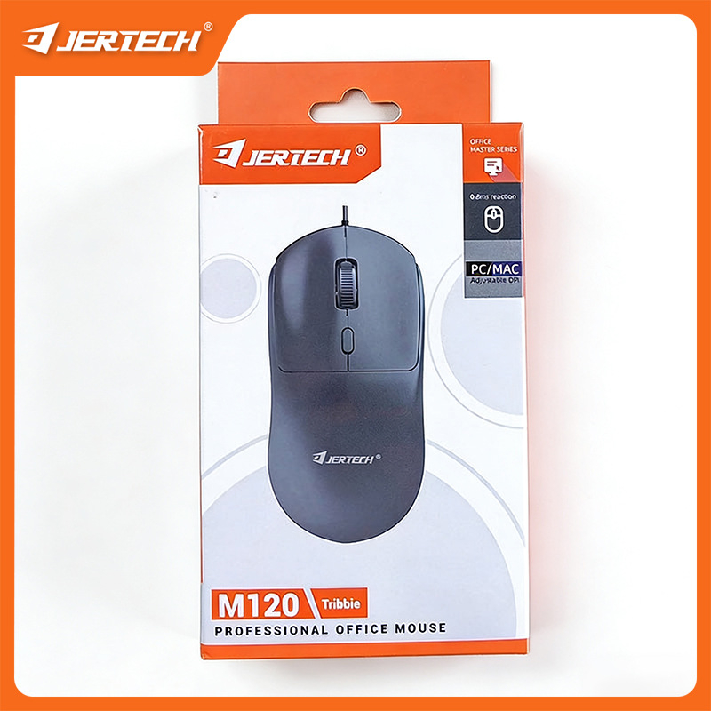 Jertech M120 ενσύρματο οπτικό ποντίκι, 800–1600 DPI, USB, εργονομικό