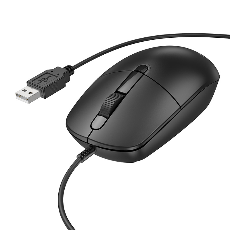 BOROFONE BG17 Žični fotoelektrični miš, USB, 1000dpi, 4 tipke za stolna računala