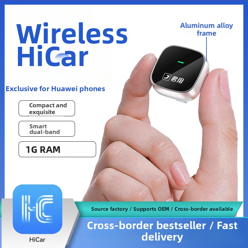 Belaidė CarPlay adapteris su HiCar integracija (Modelis Y3+, Prekės ženklas Junfu, 5.0V, 0.25W)