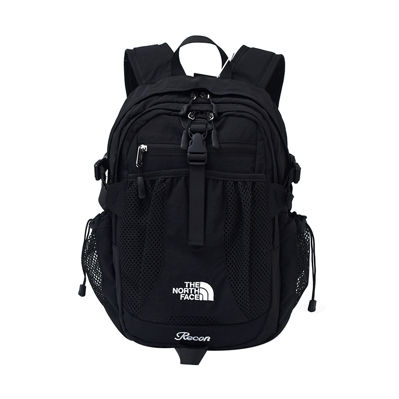 Unisex nylon ruksak za putovanja i školu, kapacitet do 20 L, kompatibilan s 8-inčnim prijenosnim računalom, prozračne zakrivljene naramenice, podstava od poliestera, street stil