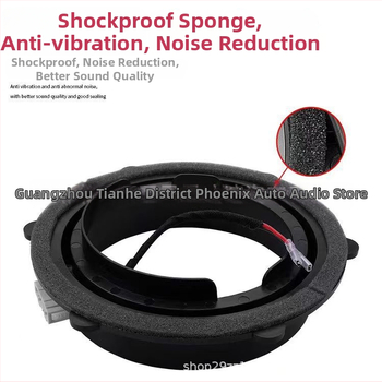 Automobilio garso įrenginio montavimo rinkinys: garsiakalbio adapteris, kabelio tarpiklis ir laikiklis VW Sagitar, Touran, Passat, Polo