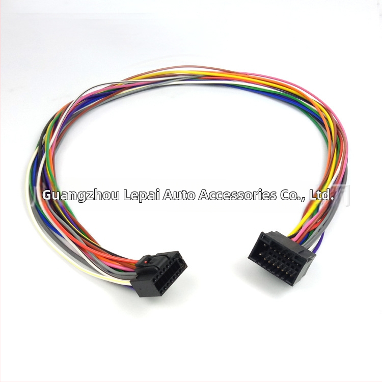 Predlžovací kábel s 16-pin pre zariadenie s veľkou obrazovkou s Androidom Zhongxun verejnej verzie – 16-pin samec a samica, 12V, plast+kov