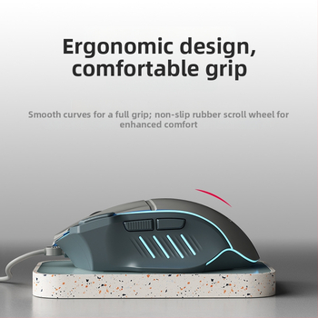 G1Pro Drôtová herná myš, 7200 DPI, 8 tlačidiel, USB, 1,5 m kábel, ergonómia