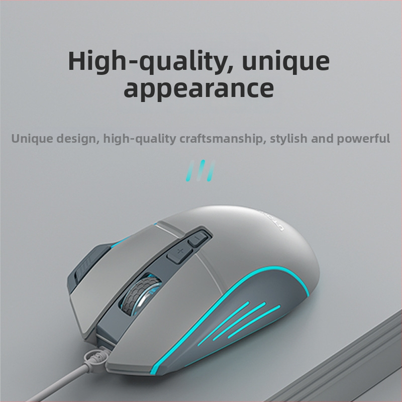 G1Pro Drôtová herná myš, 7200 DPI, 8 tlačidiel, USB, 1,5 m kábel, ergonómia