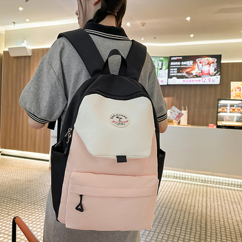 Unisex ruksak za školu i putovanje, najlon materijal, gradski minimalistički stil, kapacitet 20–35 L, može smjestiti 15 inčni prijenosno računalo, prozračni naramenice s jastukom zraka