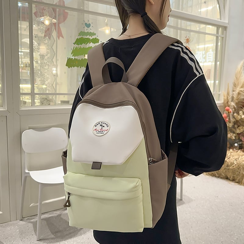 Unisex ruksak za školu i putovanje, najlon materijal, gradski minimalistički stil, kapacitet 20–35 L, može smjestiti 15 inčni prijenosno računalo, prozračni naramenice s jastukom zraka