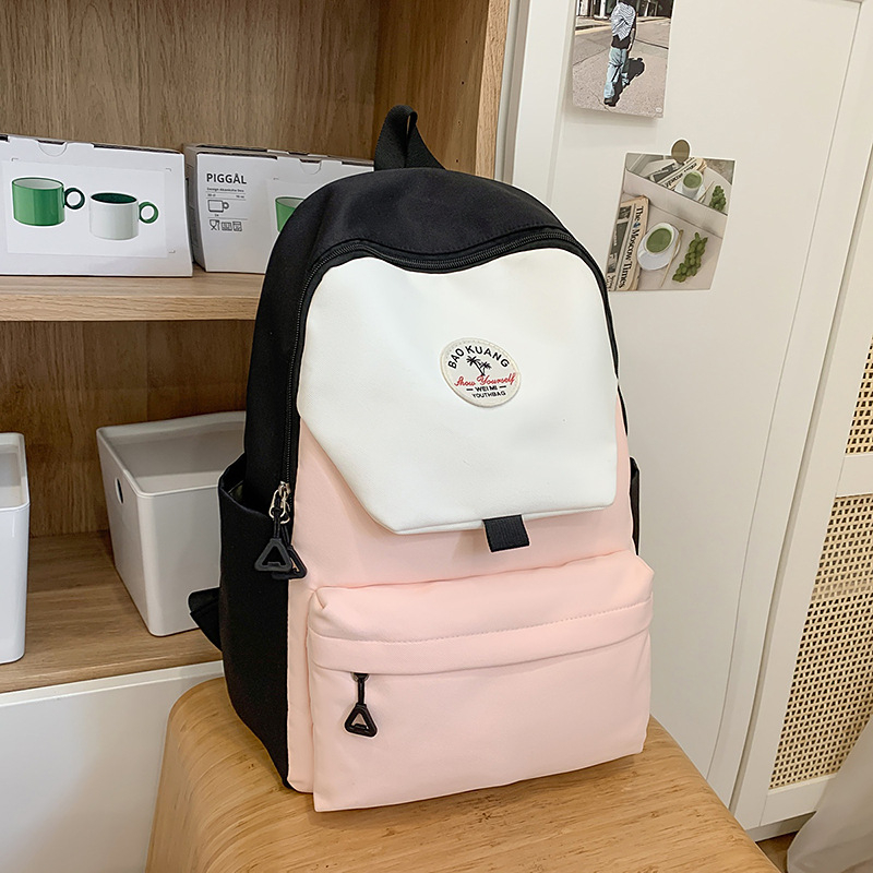 Unisex ruksak za školu i putovanje, najlon materijal, gradski minimalistički stil, kapacitet 20–35 L, može smjestiti 15 inčni prijenosno računalo, prozračni naramenice s jastukom zraka